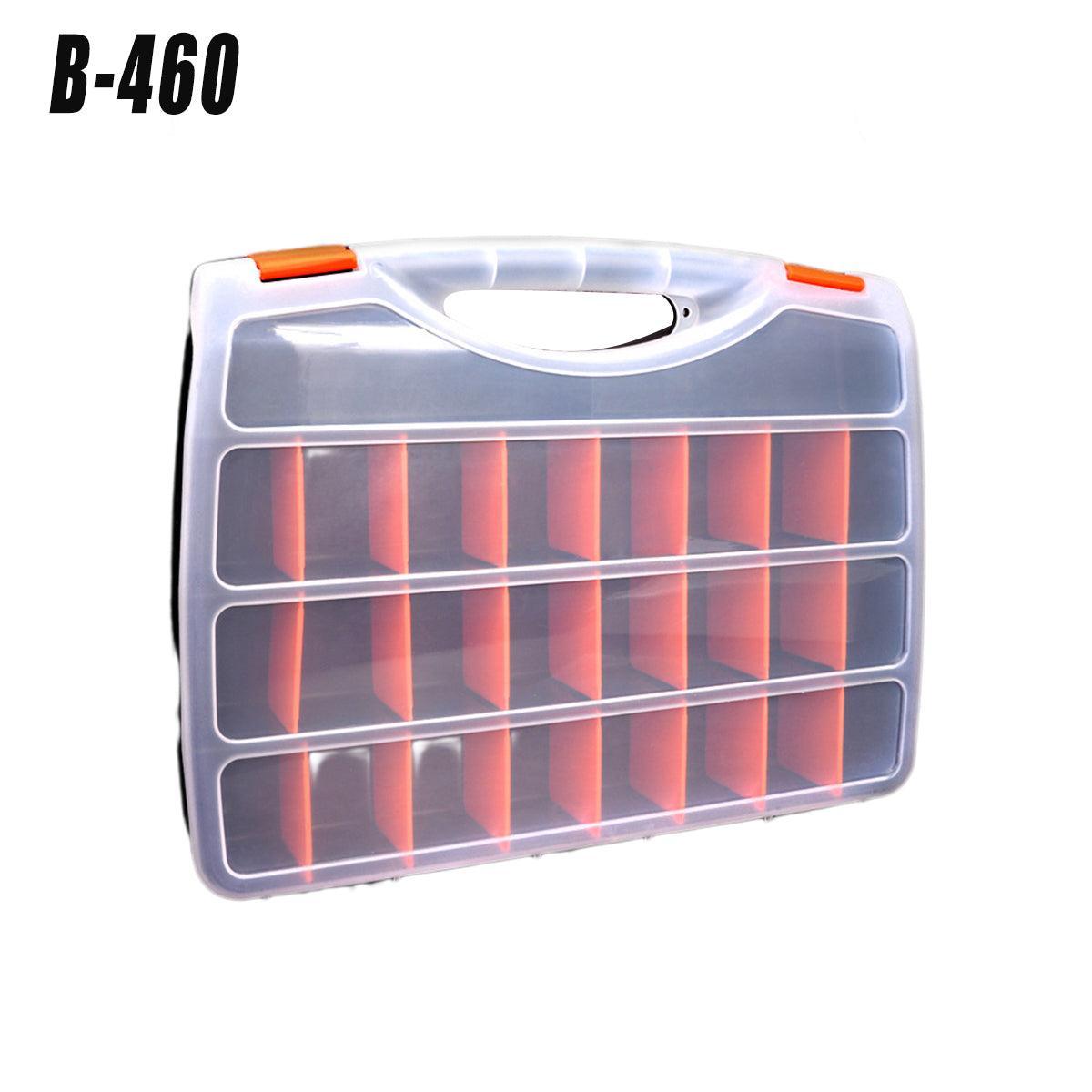 Clear Plastic Storage Box Multi Compartment Organizer for Small Parts Beads - F-156