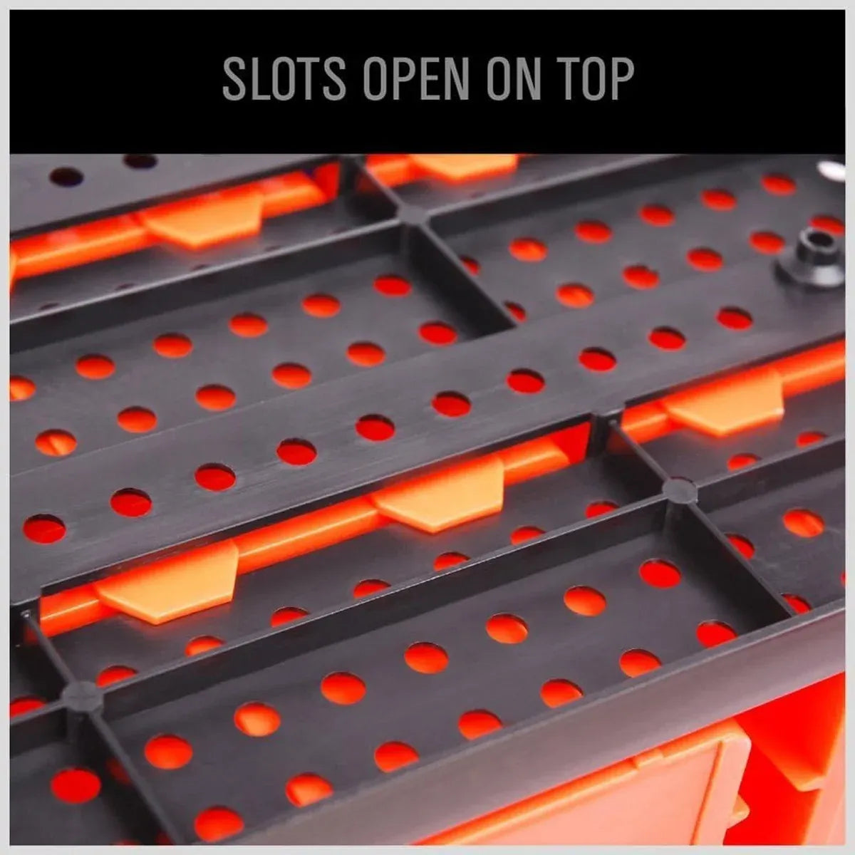 30PCS Wall Mounted Tool Storage Rack Bin Organiser Box for Garage Workshop Use