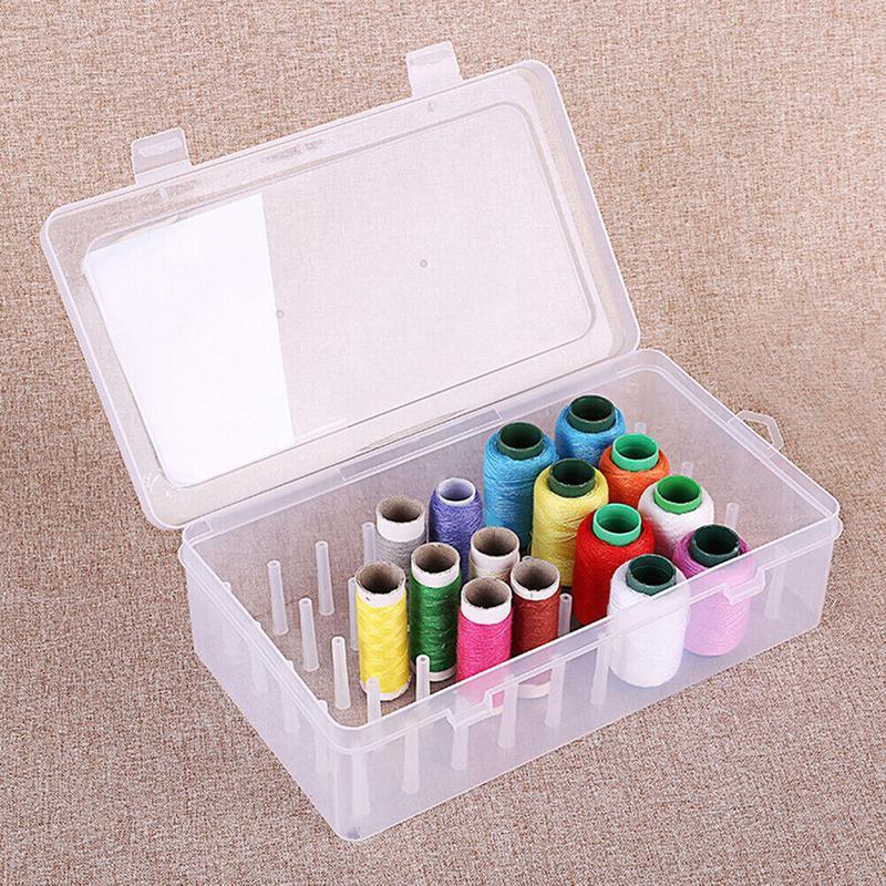 42 Spool Sewing Thread Storage Box Embroidery Bobbin Case Holder Organizer