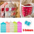 16 Pockets Hanging Wardrobe Storage Organizer Bag for Socks and Underwear - Pink