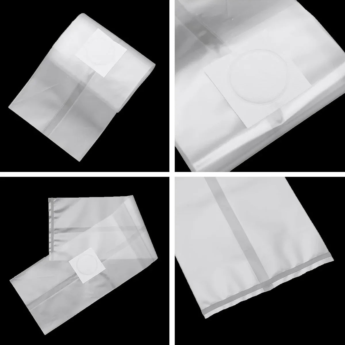 50 Pcs PP Mushroom Grow Bag Substrate High temp Pre Sealable Bags 10x50cm