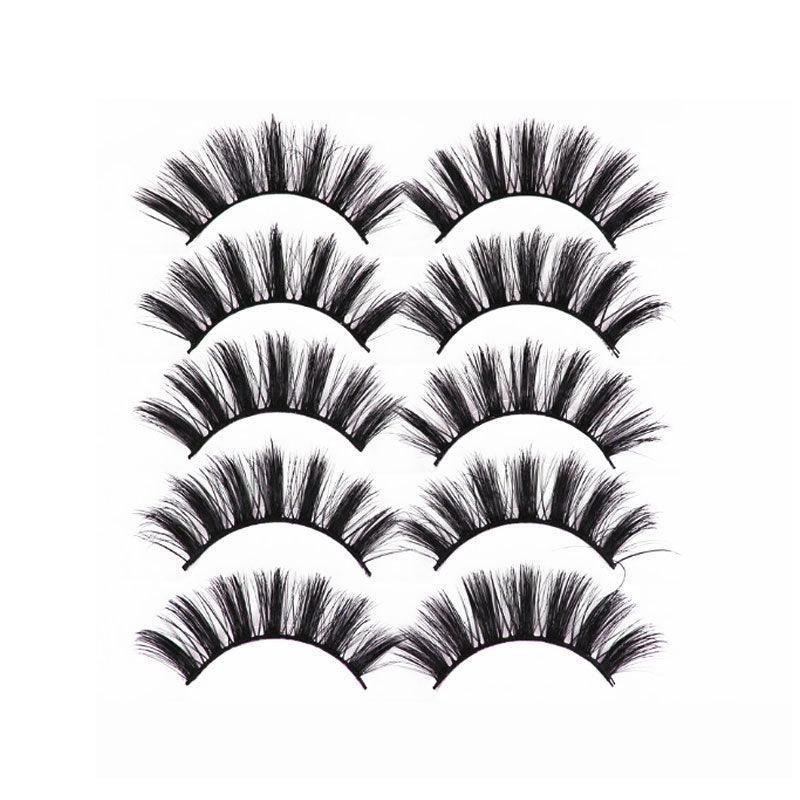 5 Pairs 3D Thick Mink Fake False Eyelashes Natural Long Wispy Makeup Lashes Au - 3D-52