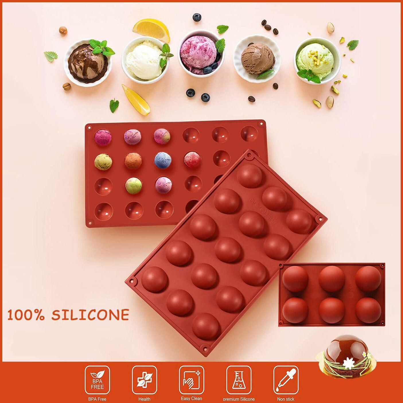 Soap Mold Cake Mould Kitchen Accessories Kitchenware Silicone Gel Baking Tools - 6 semicircle