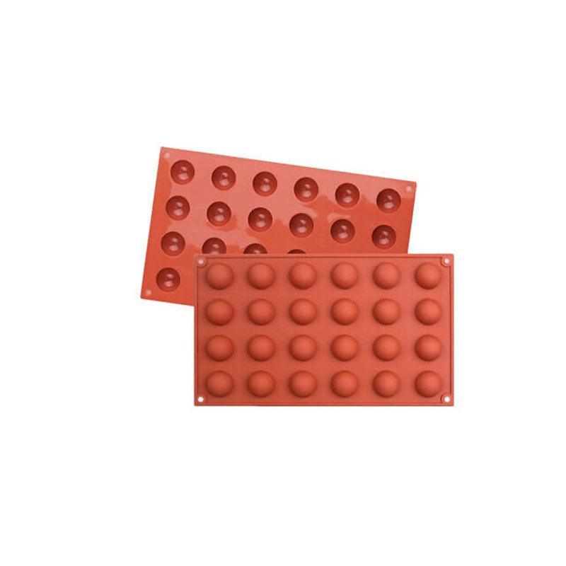 Soap Mold Cake Mould Kitchen Accessories Kitchenware Silicone Gel Baking Tools - 6 semicircle