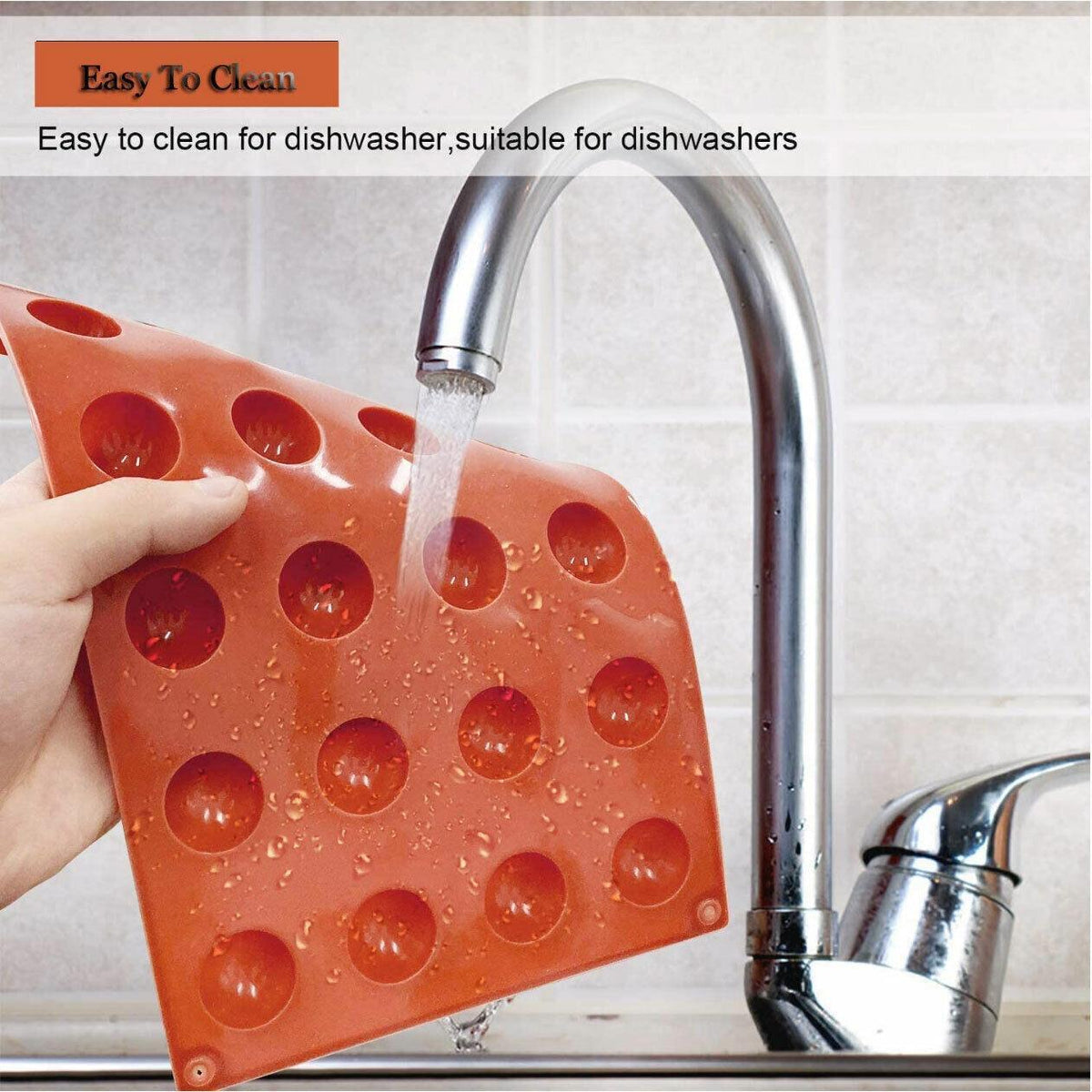 Soap Mold Cake Mould Kitchen Accessories Kitchenware Silicone Gel Baking Tools - 6 semicircle