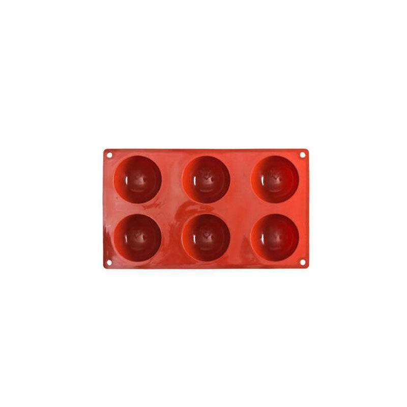 Soap Mold Cake Mould Kitchen Accessories Kitchenware Silicone Gel Baking Tools - 6 semicircle