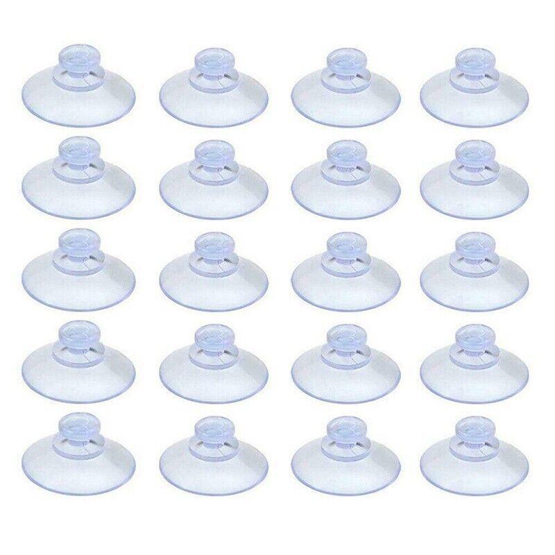 20Pcs 20/40Mm Suction Cups Caps Suckers Aquarium Fish Tank Glass Hanger Pads - 40MM