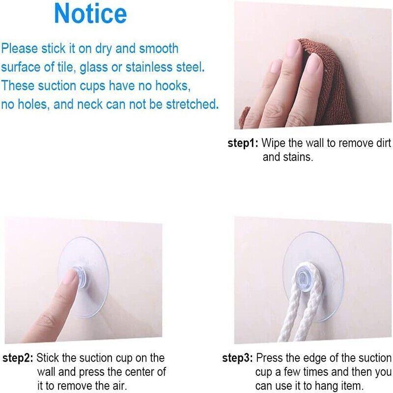 20Pcs 20/40Mm Suction Cups Caps Suckers Aquarium Fish Tank Glass Hanger Pads - 40MM