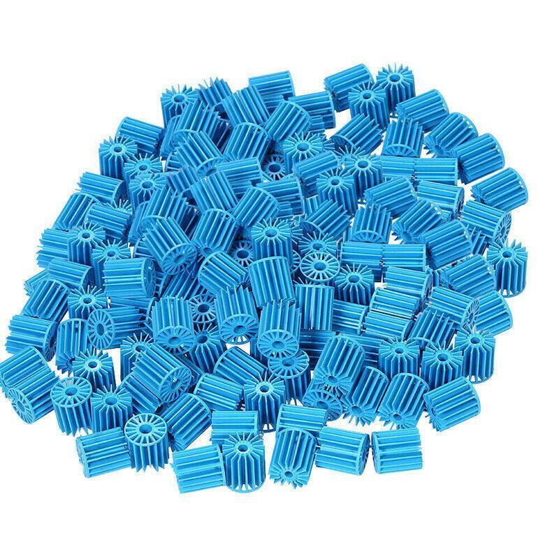 100-300X Bio Balls Aquarium Marine Fish Tank Pond Sump Filter Media Biological - Blue 100PCS