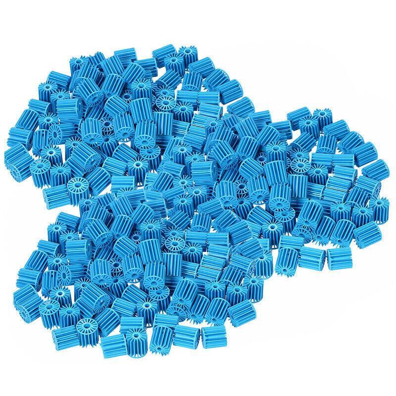 100-300X Bio Balls Aquarium Marine Fish Tank Pond Sump Filter Media Biological - Blue 100PCS