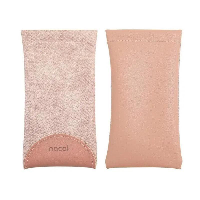 Mouth Snapped Sunglasses Eyeglass Glasses Case Soft Pouch Bag Pocket Spectacle - Light Green