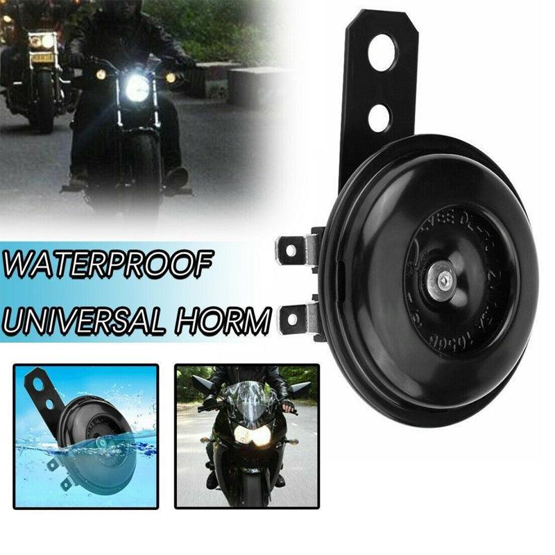12V Waterproof Motorcycle Horn 105dB Universal Electric Bike ATV Loud Speaker