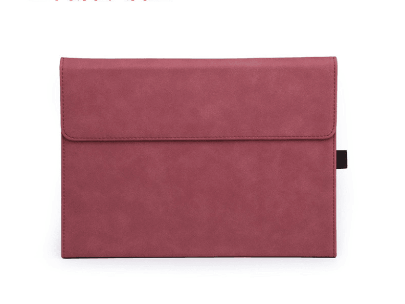 Premium Leather Case Cover Protector For Microsoft Surface Pro 8 - Black