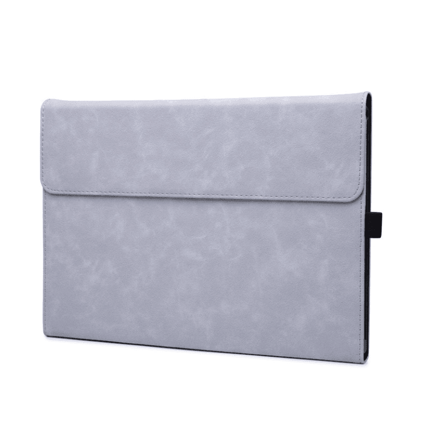 Premium Leather Case Cover Protector For Microsoft Surface Pro 8 - Black