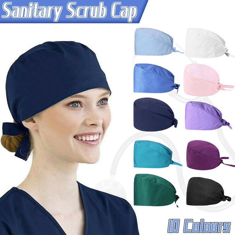 100% Cotton Unisex Surgical Scrub Cap for Doctors & Nurses - Pink