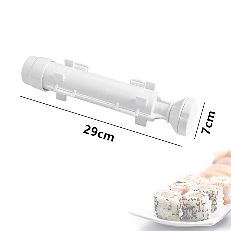 Sushi Roller Maker Tool with Tube Plunger DIY Bazooka Rice Mold for Home Kitchen