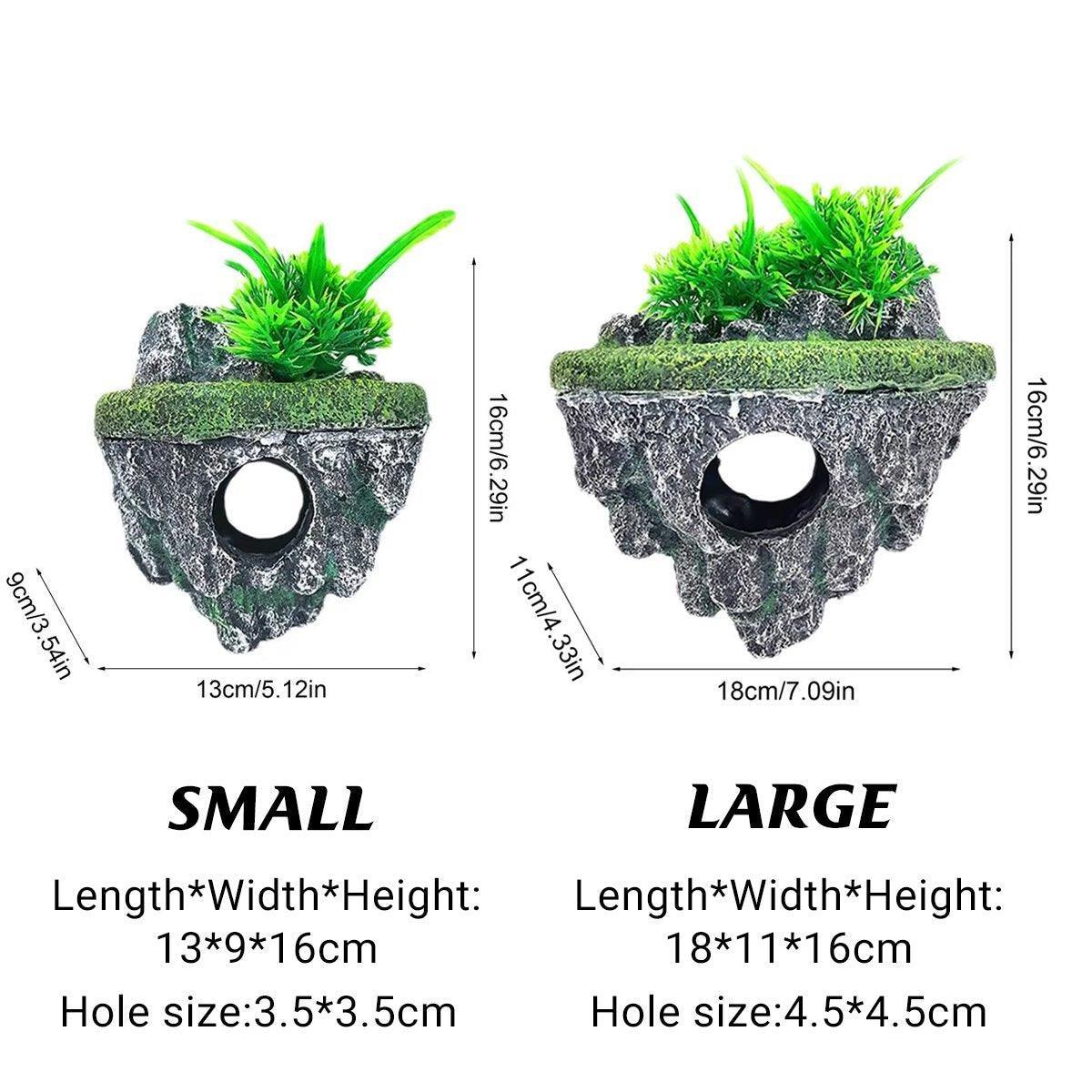 Fish Tank Aquascape Hoverstone Decoration Natural Rock Landscaping for Aquarium - L