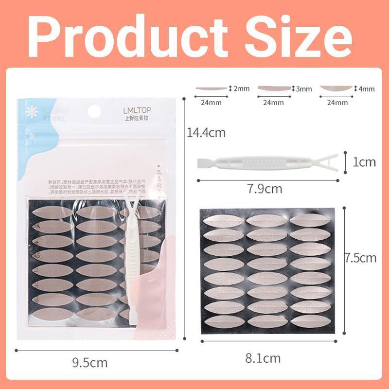 Eyelid Tape Stickers 120Pcs Natural Invisible- Adhesive Eye Lift Strips Tool - M-120PCS