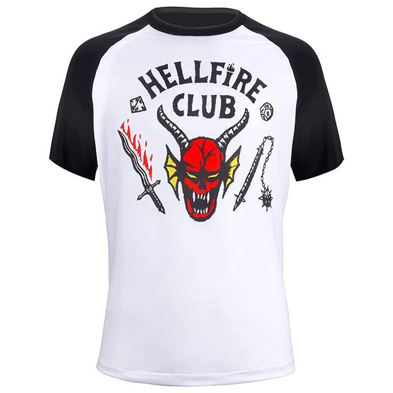 Stranger Things  Hellfire Club Short Shirt Sleeve Baseball Unisex T-Shirt  S~XXL AU - L