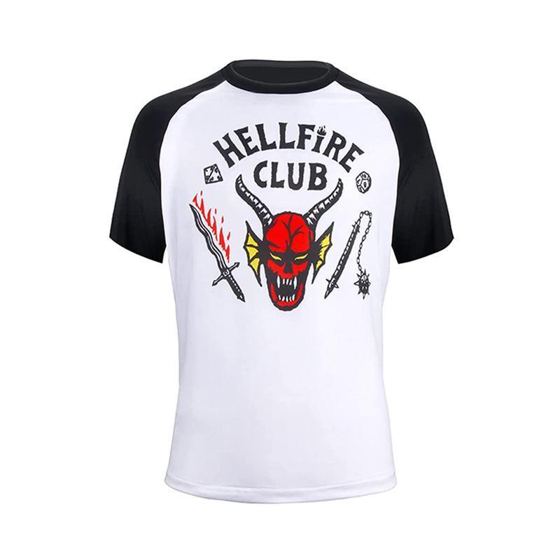 Stranger Things  Hellfire Club Short Shirt Sleeve Baseball Unisex T-Shirt  S~XXL AU - XL