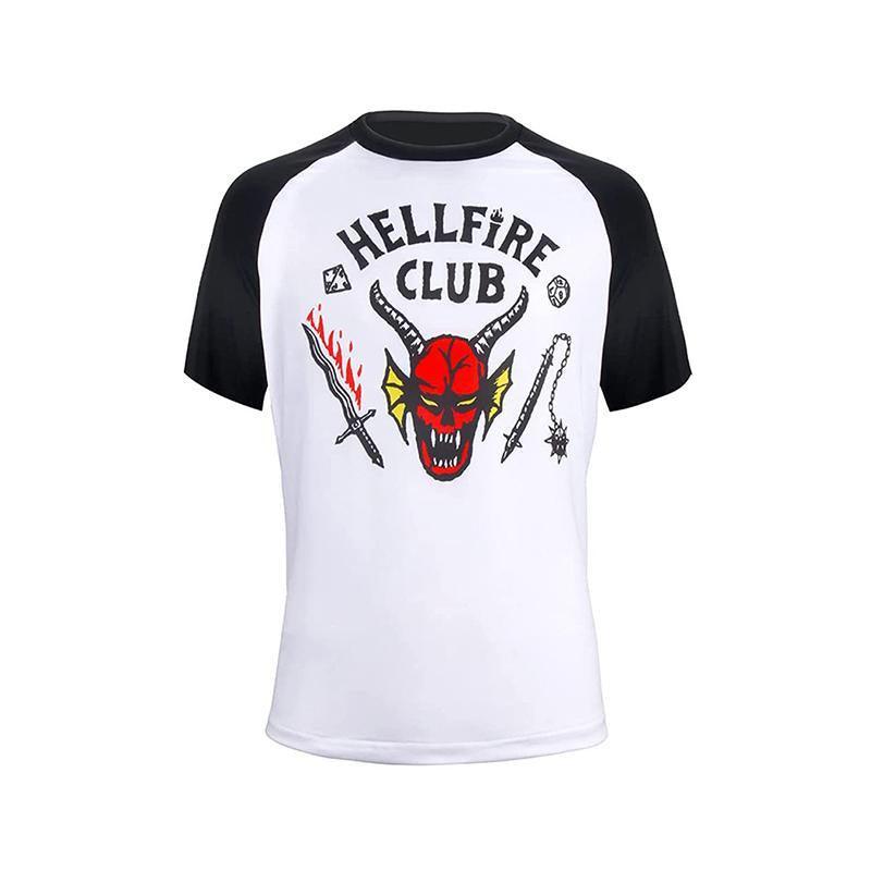 Stranger Things  Hellfire Club Short Shirt Sleeve Baseball Unisex T-Shirt  S~XXL AU - XXL