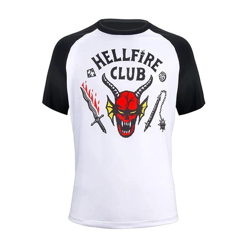 Stranger Things  Hellfire Club Short Shirt Sleeve Baseball Unisex T-Shirt  S~XXL AU - XXL