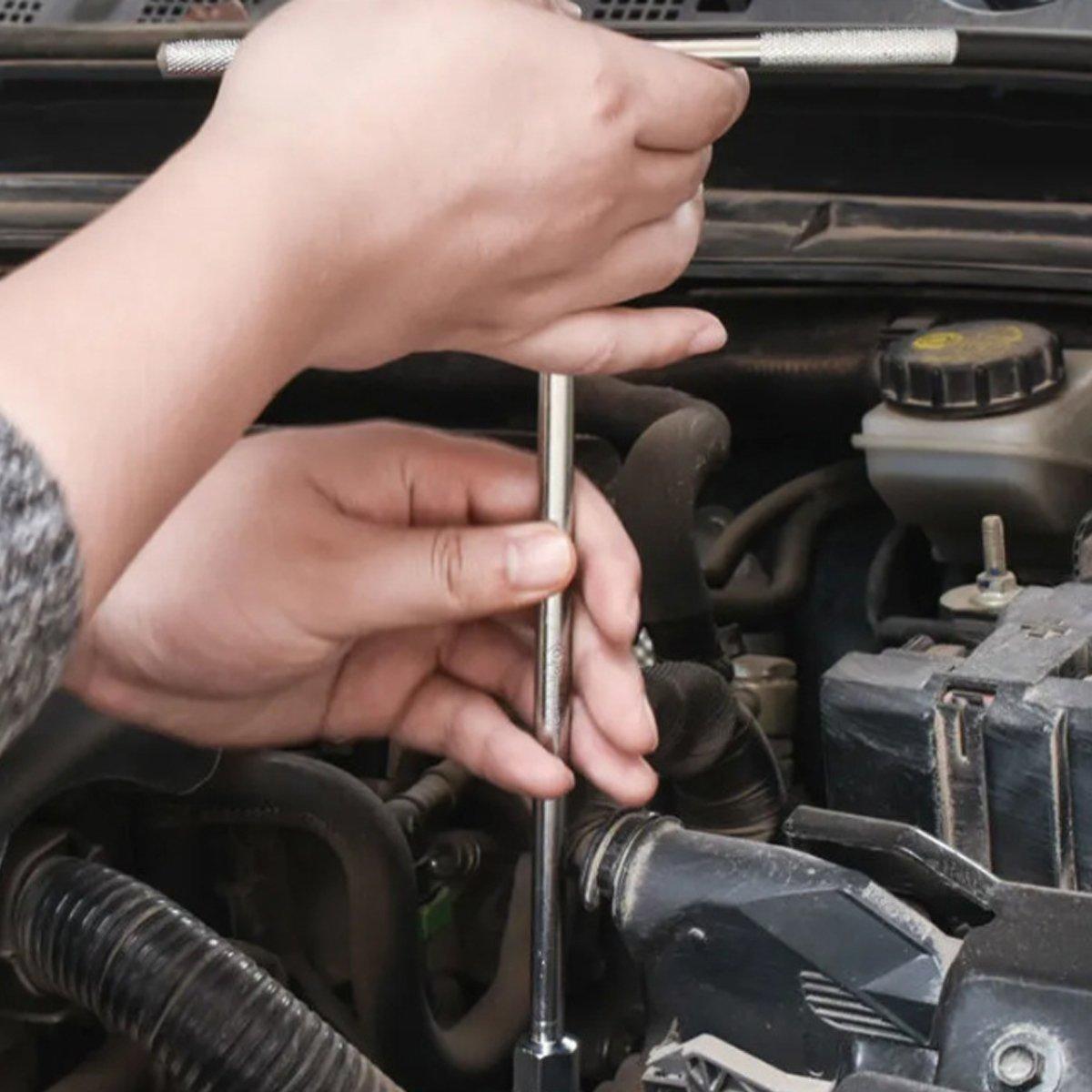 6-19mm Steel T Shaped Hex Wrench Hand Tool Spanner Socket Adapter Repair - 13mm