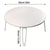 Small Foldable Computer Desk Portable Bed Table Round Home Office Laptop Stand