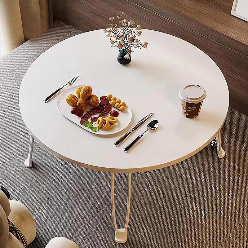 Small Foldable Computer Desk Portable Bed Table Round Home Office Laptop Stand