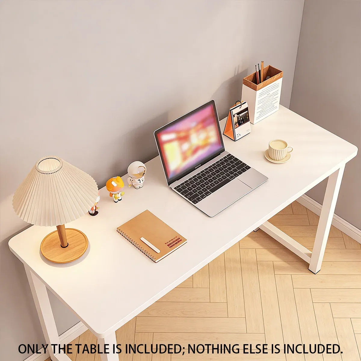 Long Narrow Study Workbench Computer Desk Writing Table For Home Office Compact