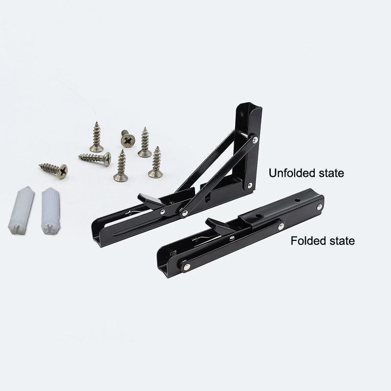 Traderight Table Bracket Folding Stainless Steel 150KG Wall Shelf Bench 2PCS - White 20in
