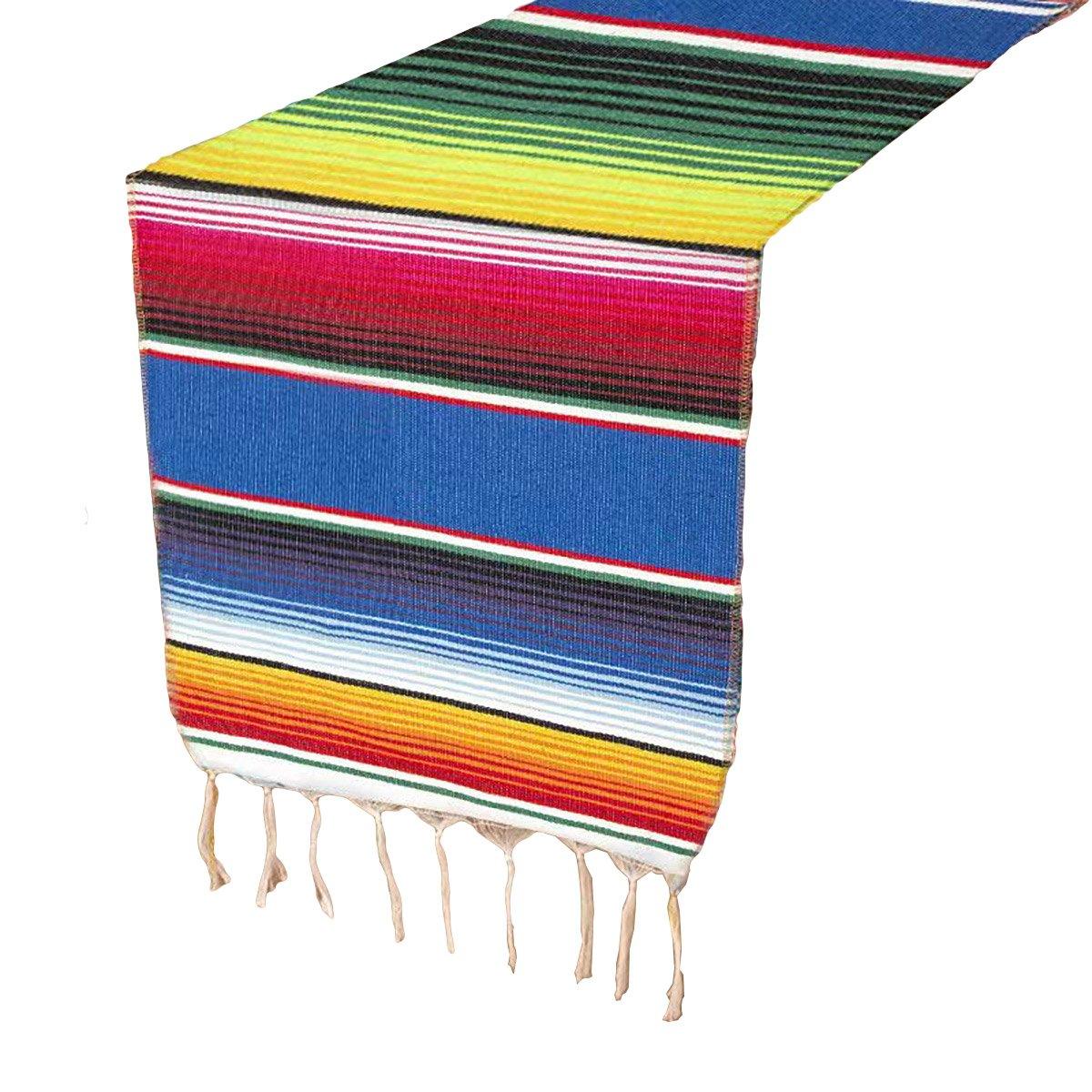 Woven Blanket Tassel Party Tablecloth Home Decoration Table Flags Cover Cloth - Dark Blue
