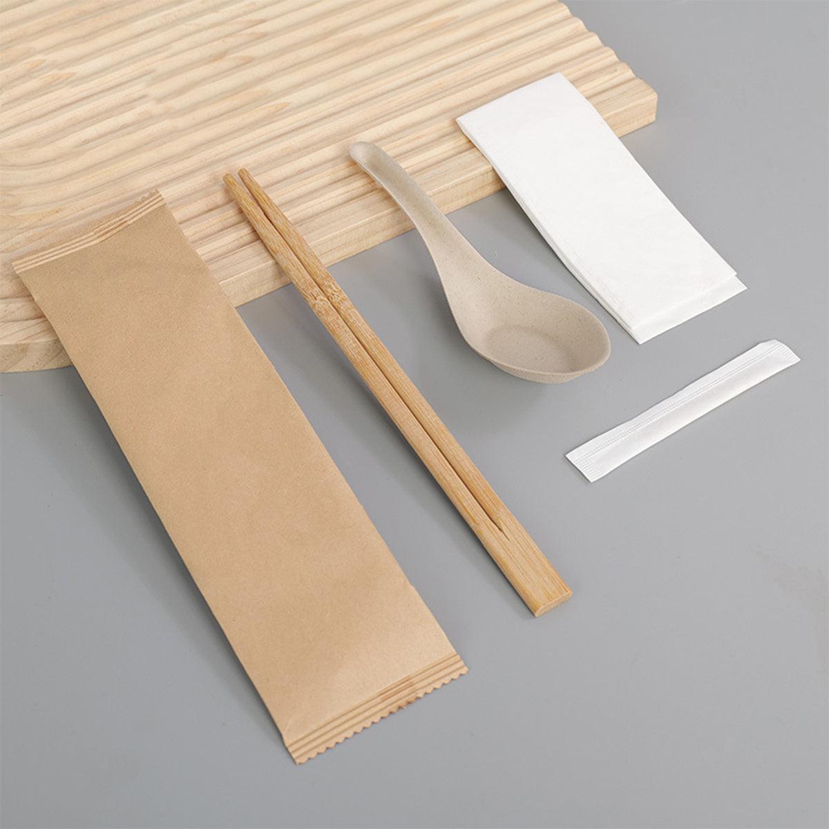 100pcs Disposable Chopsticks Set Four Pair Pack for Home Restaurant Fast Food