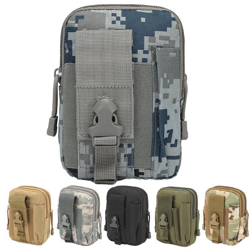 Tactical Waist Bag Utility Military Wallet Pack Belt Molle Multi Purpose Pouch - Khaki