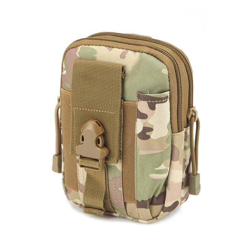 Tactical Waist Bag Utility Military Wallet Pack Belt Molle Multi Purpose Pouch - Khaki
