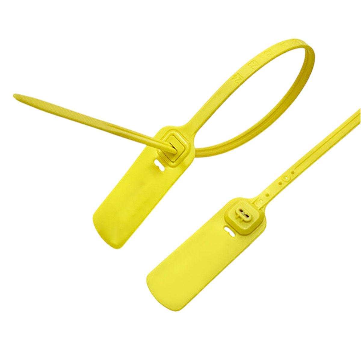 100pcs Plastic Seal Security Tags Plastic Label Tabs Ties for Luggage Bags - White-420mm