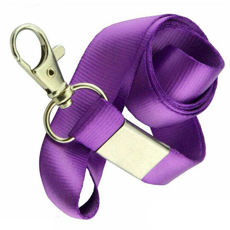 Neck Strap with Clip for ID Badge Name Tag Card Holder Lanyard - Beige Grey