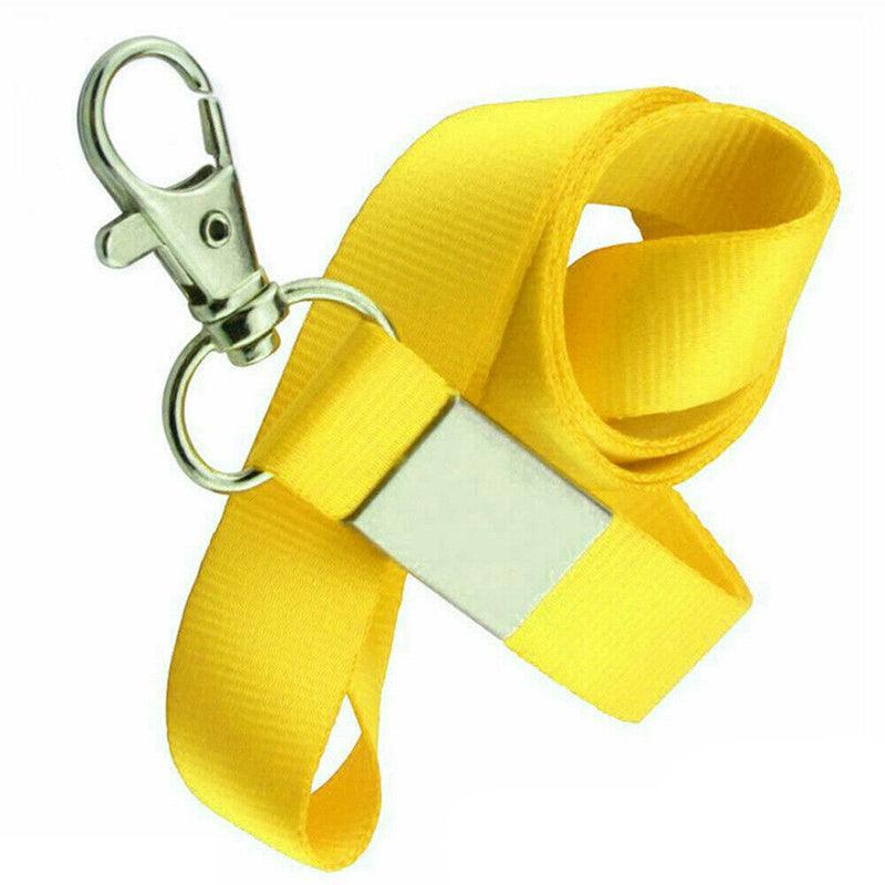 Neck Strap with Clip for ID Badge Name Tag Card Holder Lanyard - Coffee