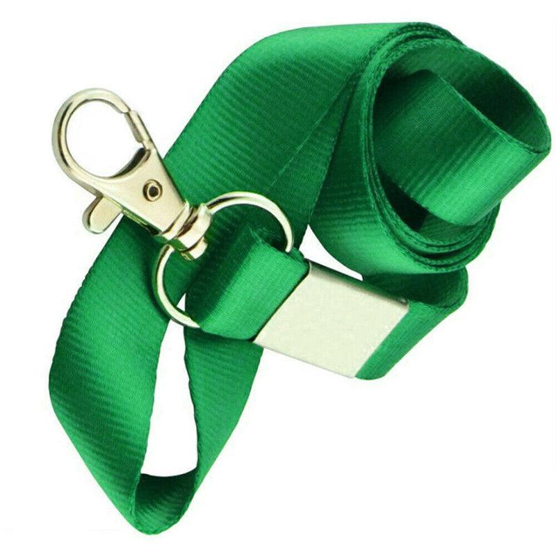 Neck Strap with Clip for ID Badge Name Tag Card Holder Lanyard - Grass Green