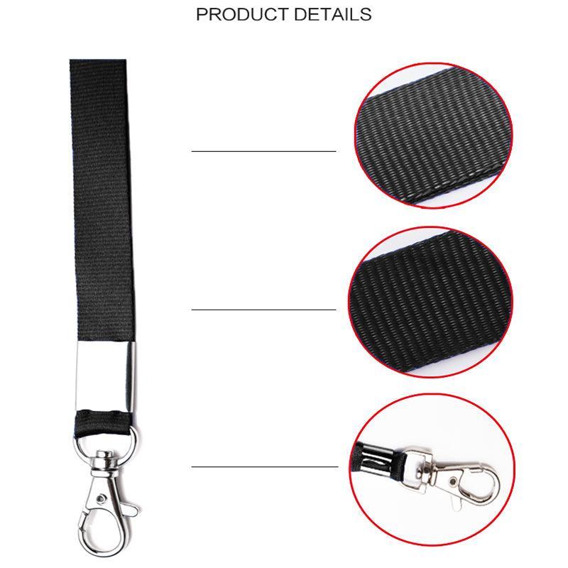 Neck Strap with Clip for ID Badge Name Tag Card Holder Lanyard - Orange