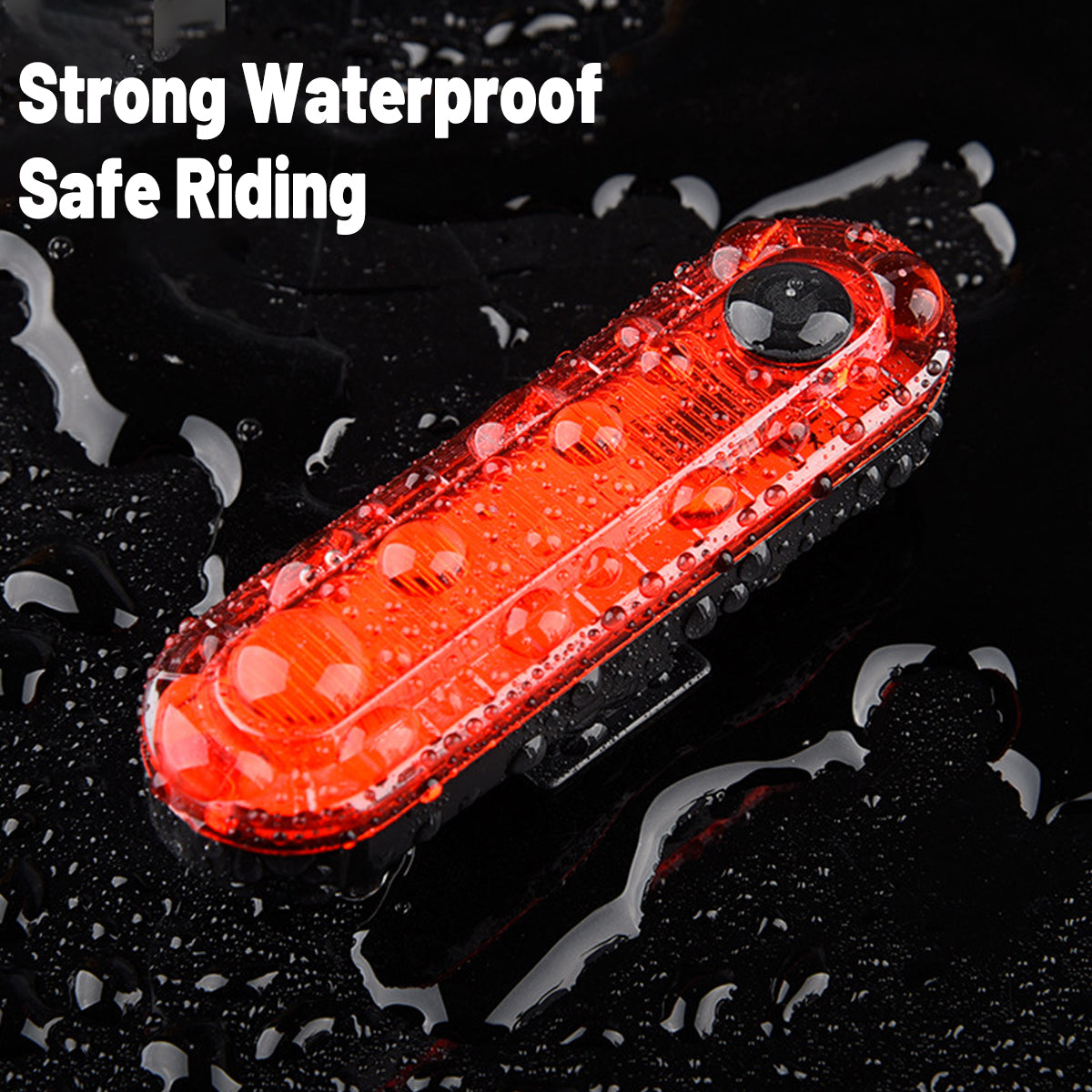 2PCS Bike Rear Tail Light USB Rechargeable Cycling Flashers Blinking