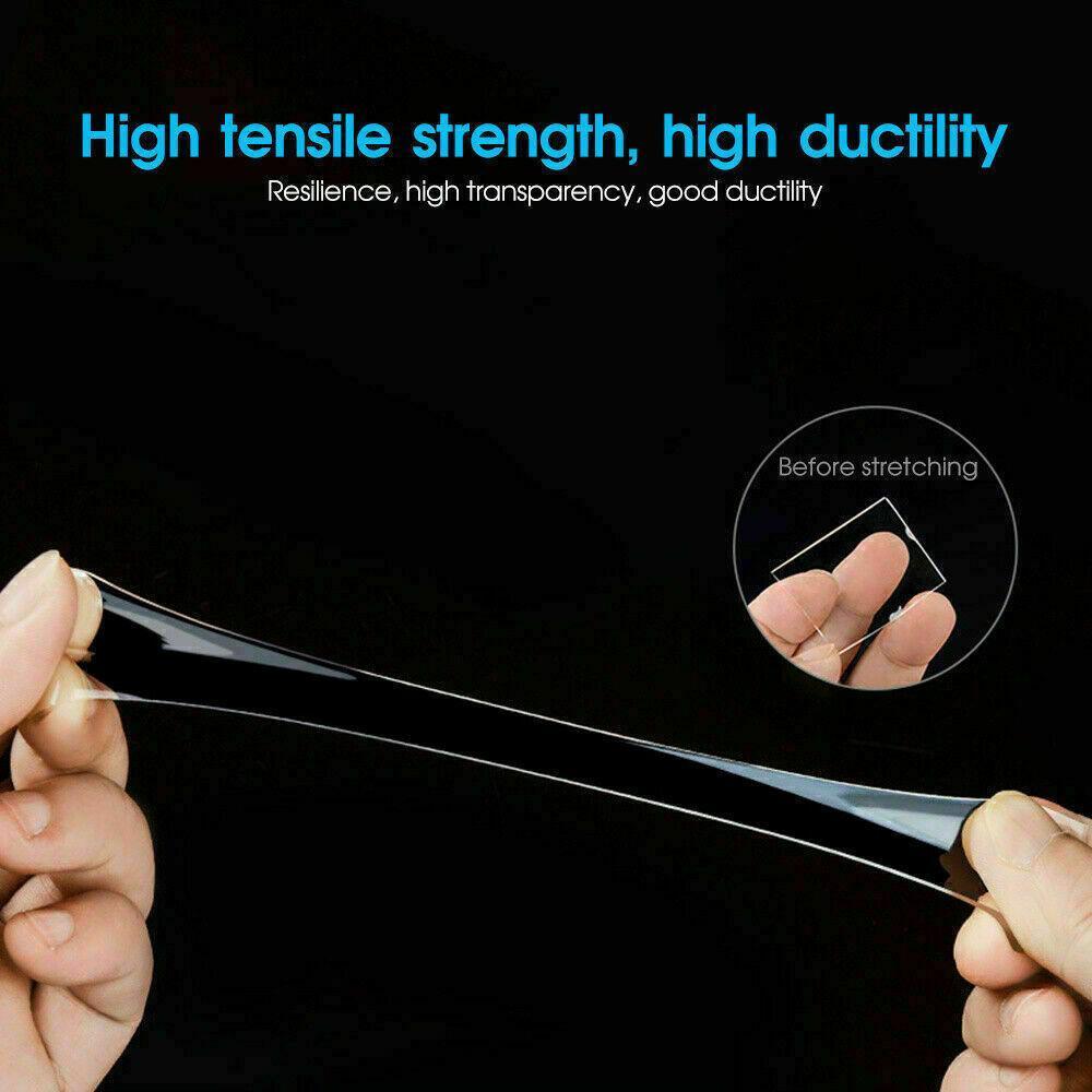 Double Sided Nano Tape Transparent Reusable Adhesive Gel Grip for Home Office - 5cm*2m*2mm (1 Unit)
