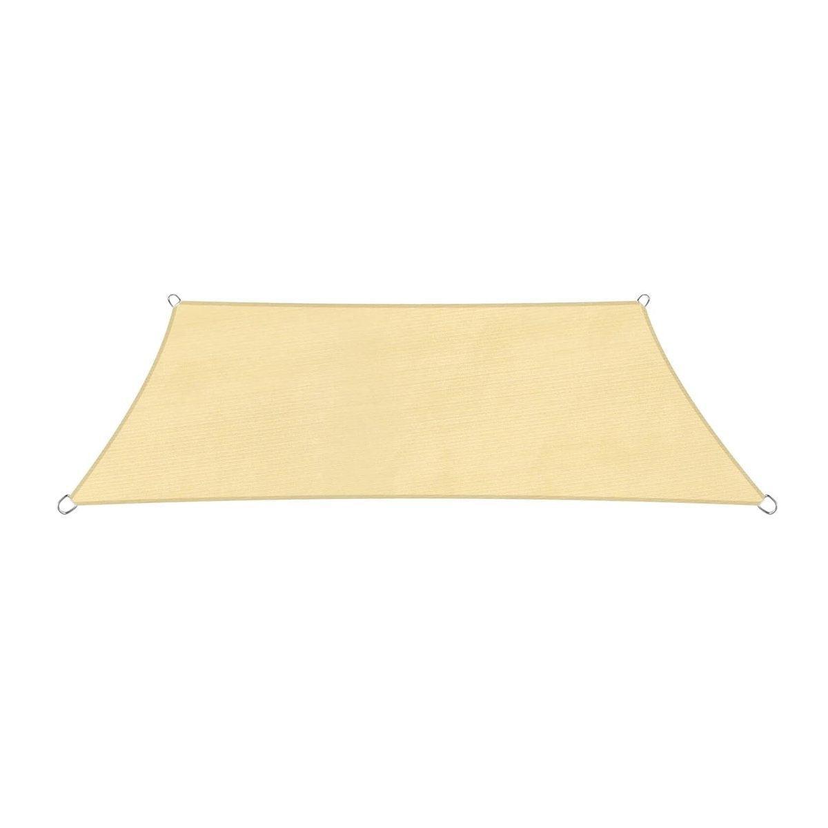 Outdoor Breathable Shade Sail Canopy Triangle Square Patio Garden Sun Shade - 3*6m（Rectangular）