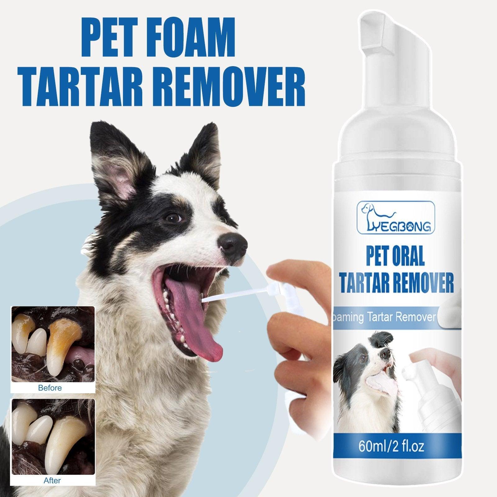 Pet Tartar Remover for Yellow Teeth Bad Breath Cleaning Foam Oral Care Cleaner