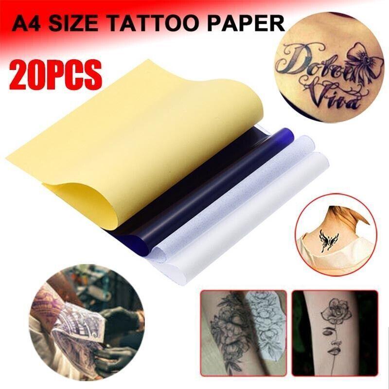 20Pcs Tattoo Stencil Paper Transfer Spirit Thermal Carbon Tracing Copier Kit Au