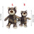 Puppy Squeaky Plush Toy Small Dog Chew Soft Bear Pet Companion - Purple-22cm