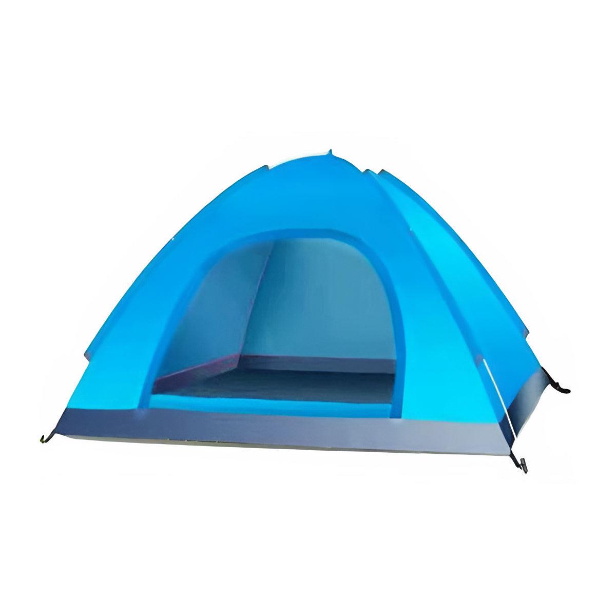 Outdoor Camping Tent Portable Sun Protection Lightweight Quick Setup Shelter - Blue 2-3 Person