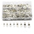 240Pcs 4WD Cable Lug Ring Battery Copper Tube Connector Kits Terminal Crimper - 100X SC6-SC25 Cable Lug Kits+Heat Shrink Tube