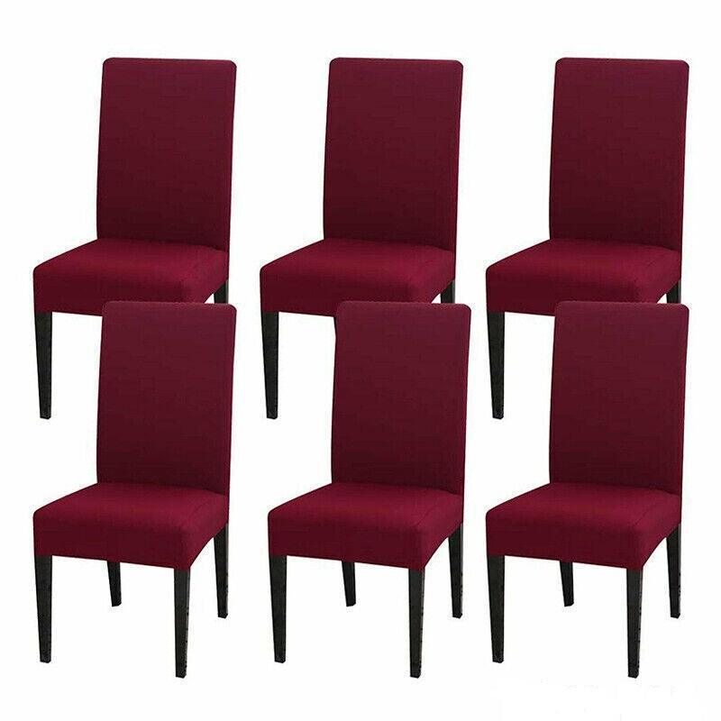 6X Stretch Chair Cover Seat Covers Spandex Washable Banquet Wedding Party Decora - Black