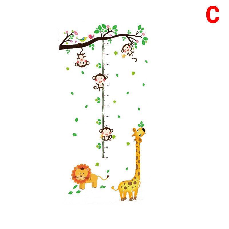 Removable Wall Height Chart Sticker Growth Measurement Ruler Decal for Wall Decor - B